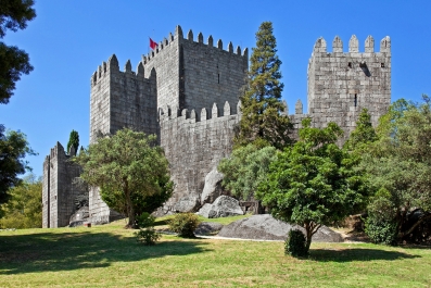 The ancient Guimarães Castle